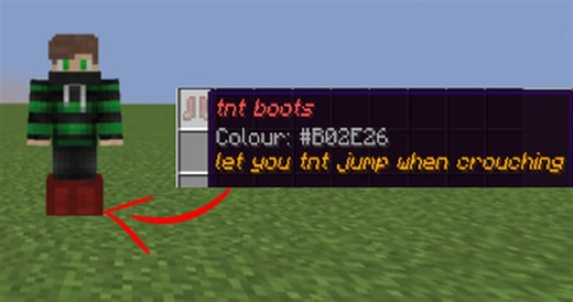 minecraft, but you can craft custom boots Minecraft Data Pack