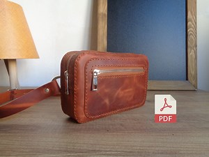 Leather Waist Bag Pattern | Leather Waist Bag Template | Diy Leather Bag | Hip Bag Pattern | Woman Bag Pattern | Diy Pdf Pattern |with Video - Etsy