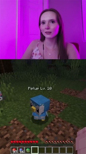 She forgot 😧#shorts #minecraft #survival #gamingshorts #cobblemon #pokemon #minecraftshorts #piplup