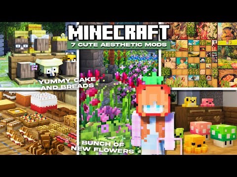 7 Cute and Aesthetic Mods Texture Pack for Minecraft 1.21+ | Ghibli Painting, Flowers etc.