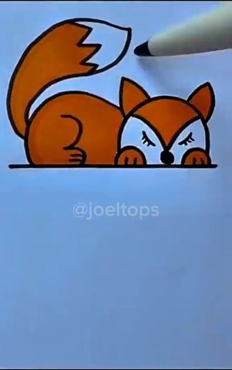 Tutorial de cómo dibujar un zorro fácil e interesante