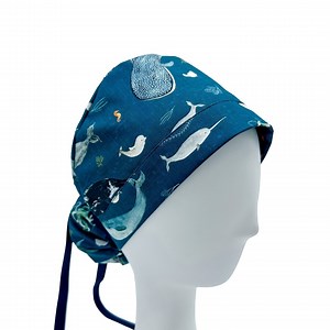 Oceans Ponytail Scrub Cap | Premium Fabric | Adjustable Hair Pouch | Scrub Caps for Women | Surgical Cap | Gift for Nurses - Etsy