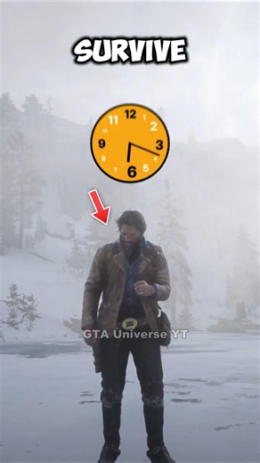 Can You Survive 24 Hours in Snow Weather in GTA and RDR Games #gta #rdr2 #gaming