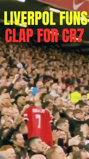 Even Anfield respects greatness when it's standing in front of them 👑 #ronaldo #football #respect
