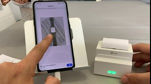 Mini Printer, Mini Sticker Printer for iPhone Android Phone, Pocket Printer for Photo/Picture/Text/Notes/Label, White