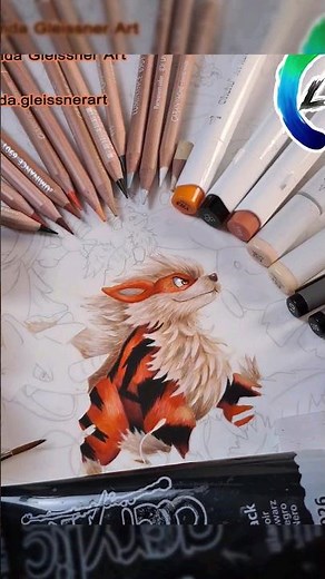 Let's draw 151 pokémon! #1 Arcanine