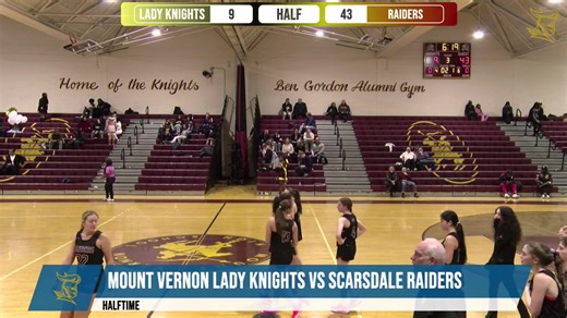 Live from the home of The Knights at The Ben Gordon Alumni Gym at Mount Vernon High School. | Mount Vernon City School District
