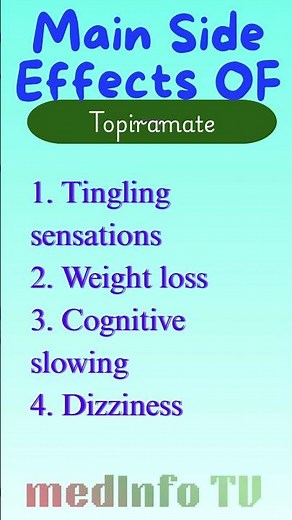 Topiramate Seizure & Migraine Medicine Side Effects