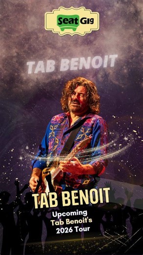 Tab Benoit Live Tour 2026! Get ready for deep delta blues, fiery guitar work, and raw Southern soul as Tab Benoit takes the stage! From swampy grooves to hard-hitting blues rock, this is a live show that delivers pure, authentic sound. Grab your tickets now on Seatgig! #tabbenoit #tabbenoittour2026 #livemusic #blues #bluesrock #concertnight #seatgig #mustseeconcert #onstage #musiclovers #liveperformance | Seatgig