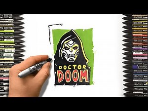 How To Draw Doctor Doom | Step by Step