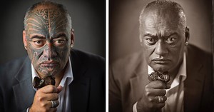 Portraits of People Whose Traditional Māori Tattoos Disappear in Wet Plate Photos