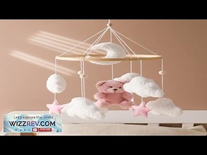 Baby Crib Mobile Rattle Toy 0 12Months Infant Soft Felt Teddy Velvet Pink