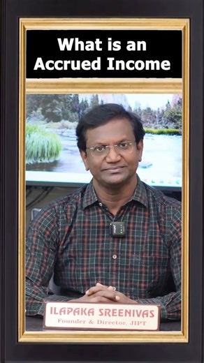 Sreenivas Ilapaka on Instagram: "Q. What is an Accrued Income? #education #jobseekers #commerce #accounting #training"