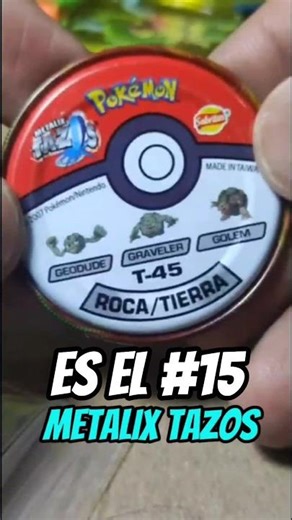 Tazo #15 from the Metalix Pokemon collection #collection #pogs #shorts #nostalgia #pokemon #tazo ...