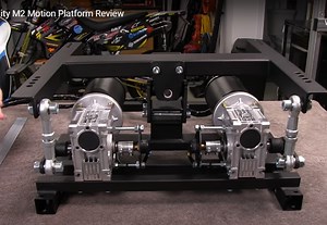 Dimensions of a 2DOF motion platform for SimCalc