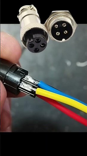 4 pin 16mm GX16 DIN circular connector