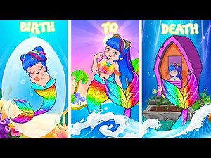 The Little Mermaid: Poor Princess Mermaid Grow Up Story?! | Poor Princess Life Animation