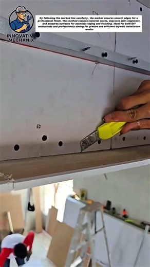 Perfect Drywall Edge Cutting Trick for Clean Finishes