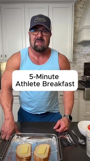 Jeremy RG Fouts on Instagram: "The #1 problem with athletes isn’t effort it’s skipping breakfast or avoiding real food. ⚡️ If “I’m not hungry” or “I don’t have time” sounds familiar, this simple setup fixes both. Two eggs and buttered toast for easy, whole-food calories. Greek yogurt mixed with protein + collagen for gut support and recovery (and yes… it tastes like chocolate pudding). Built to be easy on the stomach, fast to make, and scalable so athletes can train their appetite just like the