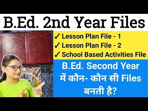 B.Ed. 2nd Year All Files || Practical Files of B.Ed. || FULL INFORMATION ABOUT B.ED. FILES ||