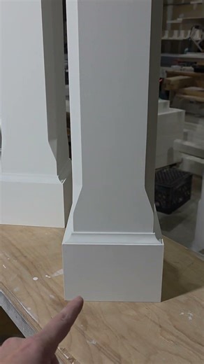 Custom Versatex PVC Newel Posts. made. Made to the architects specs. #architecture #pvcmillwork