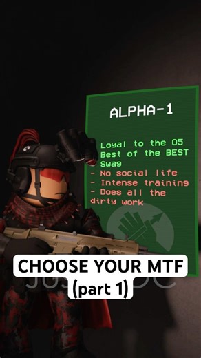 CHOOSE YOUR MTF UNIT #scpanimation #scp #mtf #roblox #robloxanimation #mobiletaskforce #robloxedit