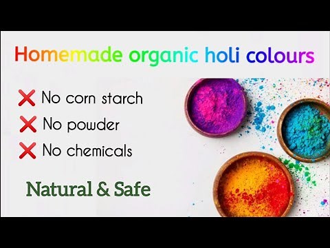 Homemade organic holi colours | Eco Friendly Holi Colors | Safe And Natural | DIY holi colors |