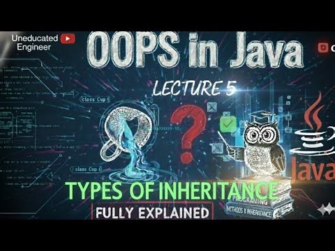 Oops in java lecture 5: Types Of Inheritance in java || DSA in java