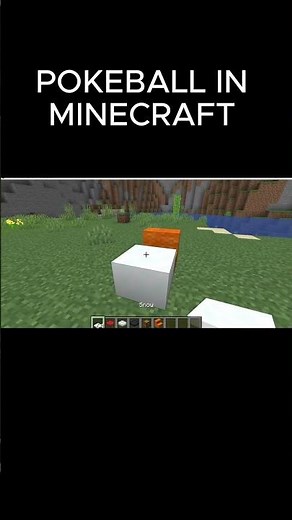 Easy Poké Ball tutorial in Minecraft #minecraft #shorts #tutorial