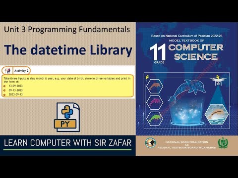 datetime library in Python | how to import and use datetime library