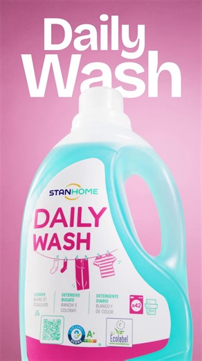 🧺✨ Le geste simple pour un linge propre au quotidien Daily Wash de Stanhome prend soin de tous vos textiles, jour après jour. Une lessive concentrée, efficace dès 20°C, pour un linge impeccable tout en respectant vos vêtements. Moins de produit, plus d’efficacité… et toujours la fraîcheur au rendez-vous ! Je fonce : https://bit.ly/3MJVEy6 | Stanhome France