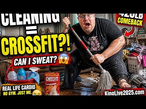420LB MAN vs HOUSE CLEANING CROSSFIT 😳🧹 Can I Sweat My Way Back?!