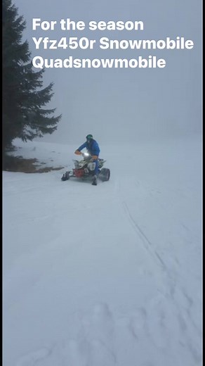 1.9K views · 36 reactions | Quad snowmobile #yfz450r improvization Quad snow | ATV Life Romania | Facebook
