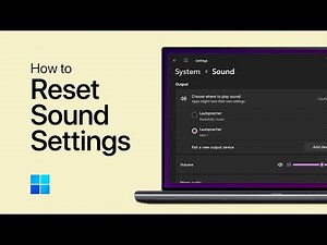 How To Reset Windows Sound Settings - Tutorial