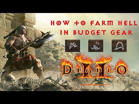 How To Farm Hell With A Budget Geared Frenzy Barbarian - Diablo 2 Resurrected Beginner Guide