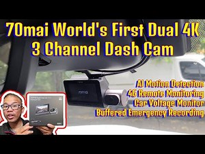 How to install 70mai 4K T800 World First 3 Channel Dual 4K Dashcam