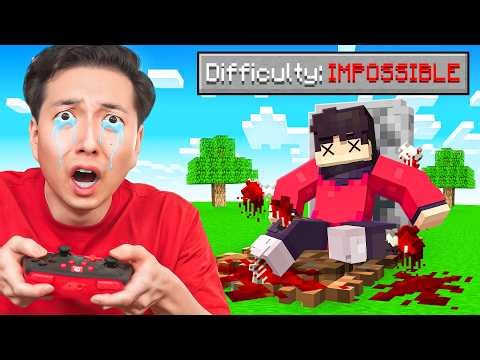 I Tried Minecraft Bedrock on IMPOSSIBLE Difficulty..