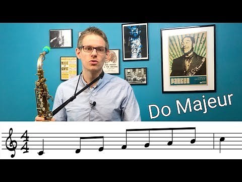 The C Major scale on the saxophone