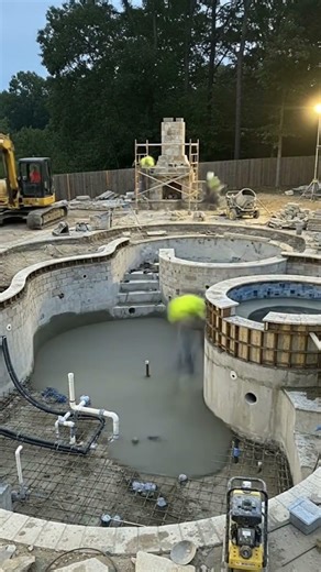 Ai video creator semi swming pool construction 💧🛝💧💧 #ytshorts #video