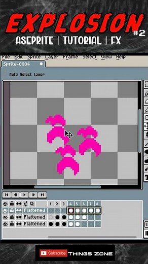 Tutorial: Pro Explosions Effect in Aseprite in Seconds! #pixelart #aseprite #animation #gamedev