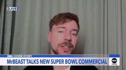 MrBeast talks Super Bowl commercial