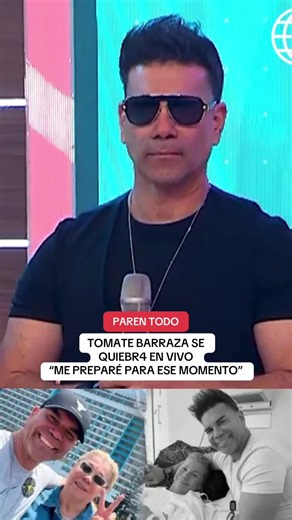 Tomate Barraza se quiebra en vivo: “Me preparé para ese momento”