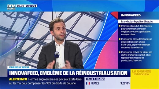 FRENCH TECH - Innovafeed produit de la protéine d'insectes à destination de l'alimentation animale et végétale
