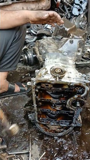 how to open a car engine timing chain cover #rashidmechanic #mechanic #ytshorts #youtubeshorts