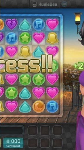 HUNIEPOP BELLE SECOND DATE! #funny #indie #gameplay #gaming #games #game #shorts #short #fyp