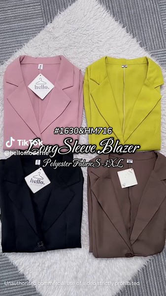 Long Sleeve Blazer for Casual and Formal Wear