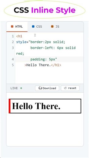 CSS Inline Style Type #coding #website #htmltutorial