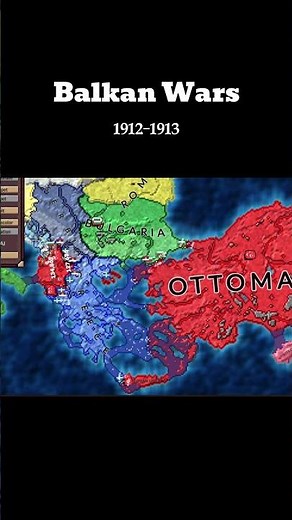 The Balkan wars in Ages of Conflicts #agesofconflict #history #geopolitics #map