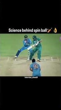 Science behind spin bowling #science #scienceexperiment #cricket #viral #nocopyright