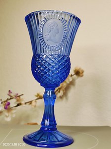 Vintage 1976 Avon Fostoria Cobalt Blue George Washington Goblet | Bicentennial Glassware | Colonial Revival Wine Glass / Candle Holder - Etsy UK